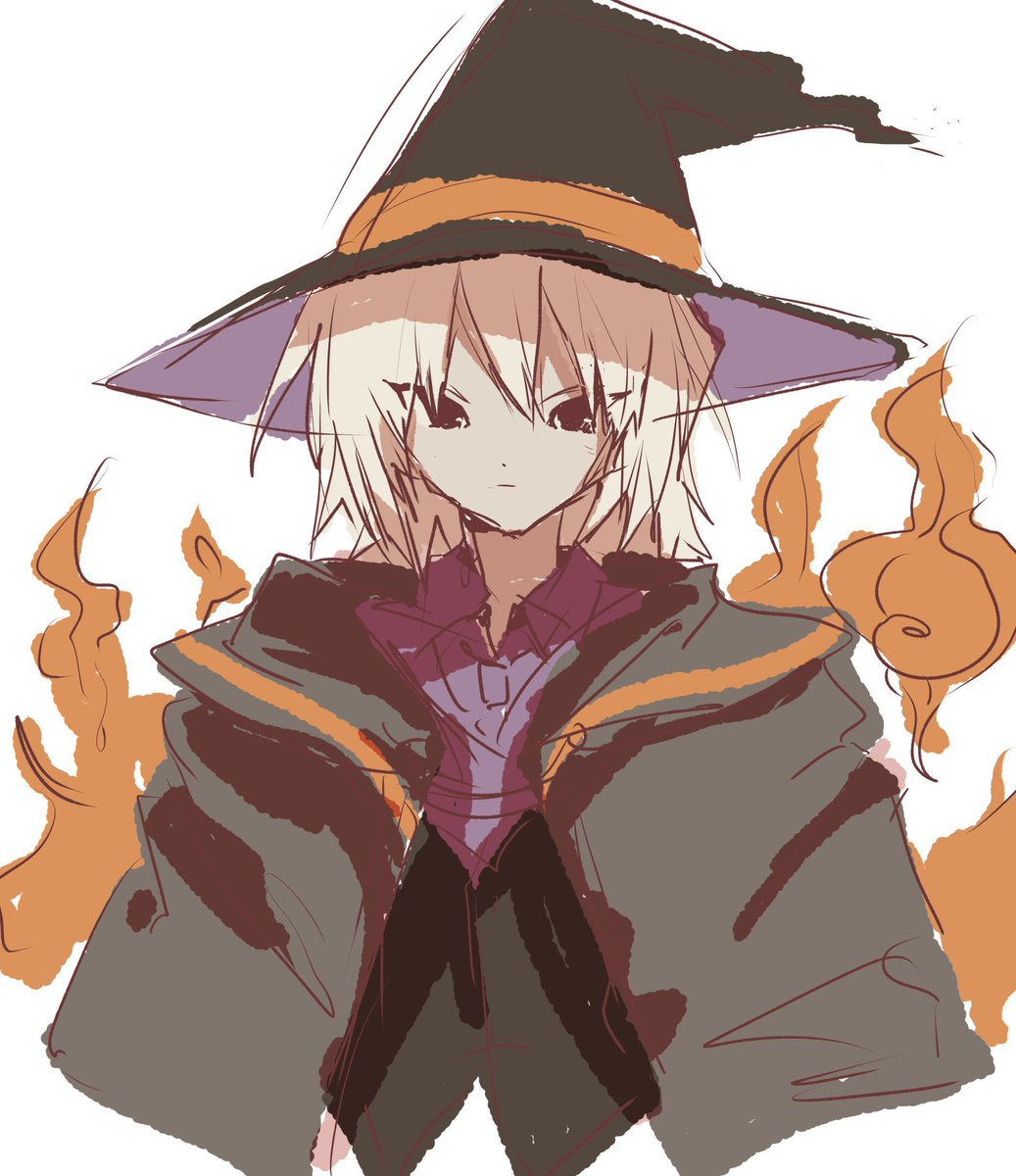 menu_0801's tweet photo. ハロウィン、というか🧙‍♂️🔥の絵 https://t.co/X3JvJfMr9a