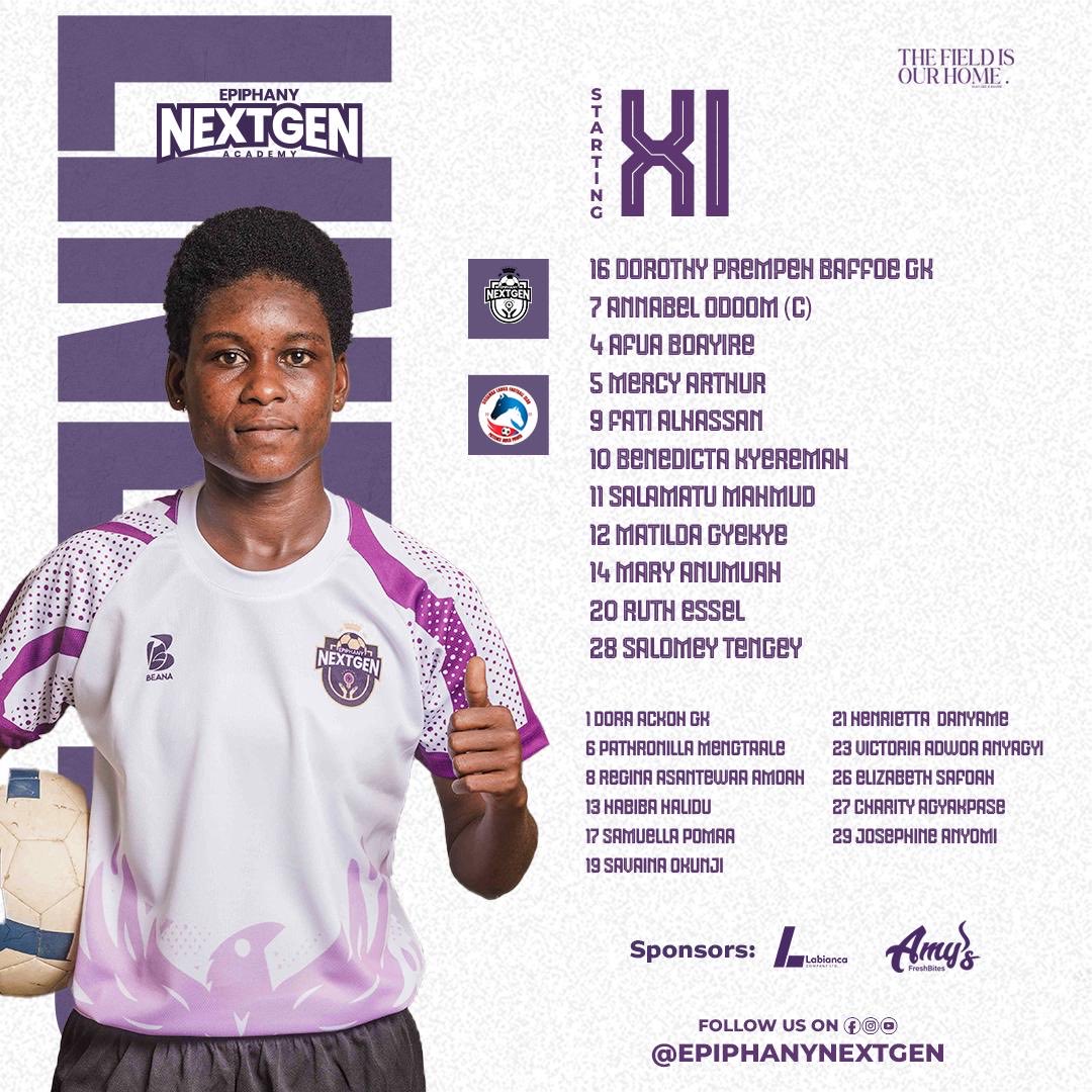 EpiNextGenA's tweet photo. Our starting 11 for our first home game 

#ravens #thefieldisourhome #nextgen https://t.co/9JP7Tc7UbE