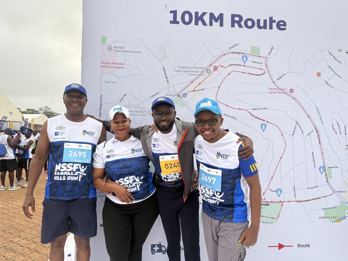 EADB_Official's tweet photo. Team EADB had the pleasure of being a part of a great cause at the NSSF Kampala Hills Run.
We joined thousands of runners as we ran to raise money to improve public schools across the country.
#NSSFRun2025 #KampalaHillsRun #EADB https://t.co/PLEuzjMmW8