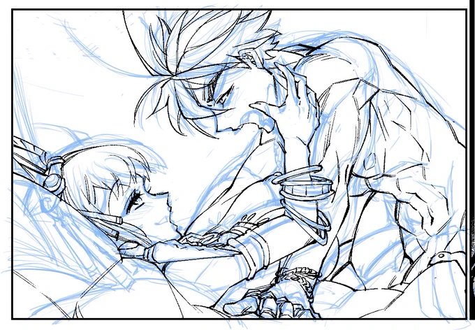 このコマなんかも下描きがダメすぎて全然役に立っていない事がわかるだろう。二週間前の自分をぶん殴りたいのである。 