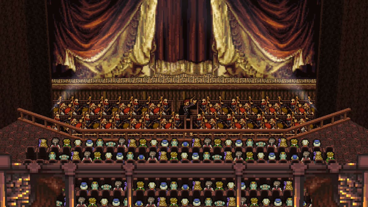 Elesky25's tweet image. La escena de la ópera de Final Fantasy VI qué barbaridaaaaad ❤️💫

Me está encantando el juego 😭