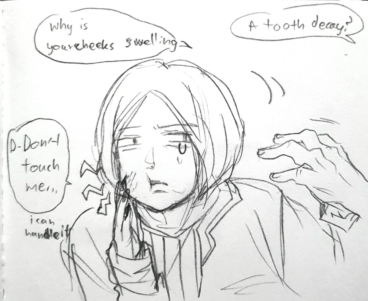 IXNsfw07's tweet photo. I meet dentist today so i thought to draw something normal...? #procoat #coatguy https://t.co/SeewbfAa7S