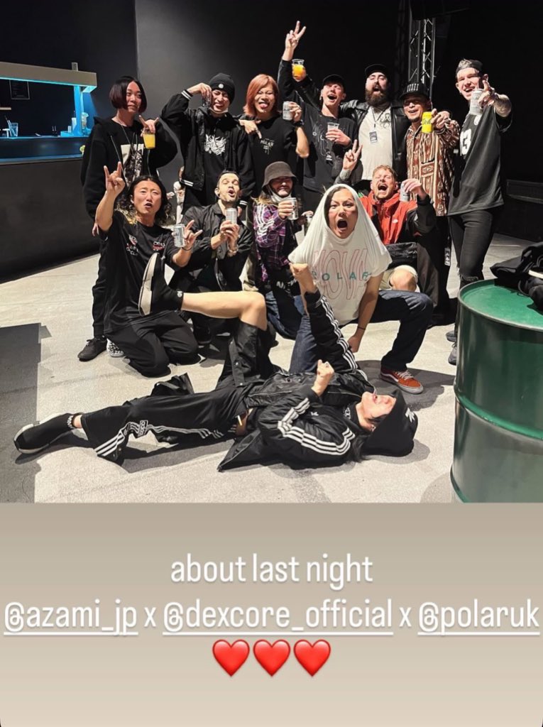DexcoreTHFC's tweet image. From IG story #Azami #DEXCORE #Polaruk