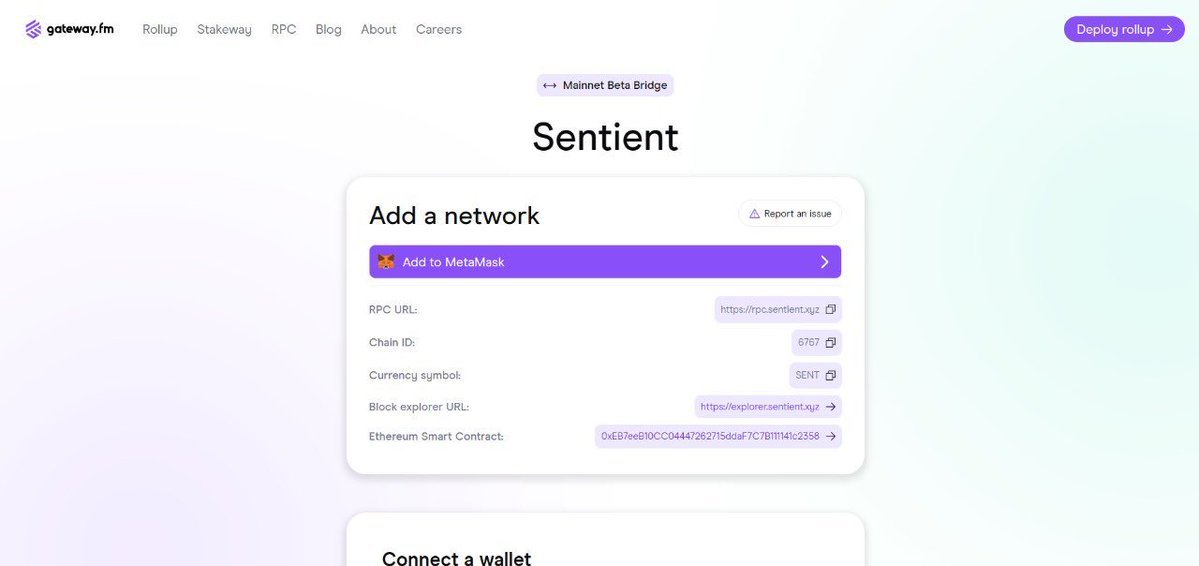 Something’s clearly moving inside <a href="/SentientAGI/">Sentient</a>.

New subdomains have quietly gone live — rpc, bridge, explorer.
You don’t roll out that kind of infrastructure unless you’re getting ready for something big.
All signs point to one thing:
 $SENT TGE is closer than anyone expected.