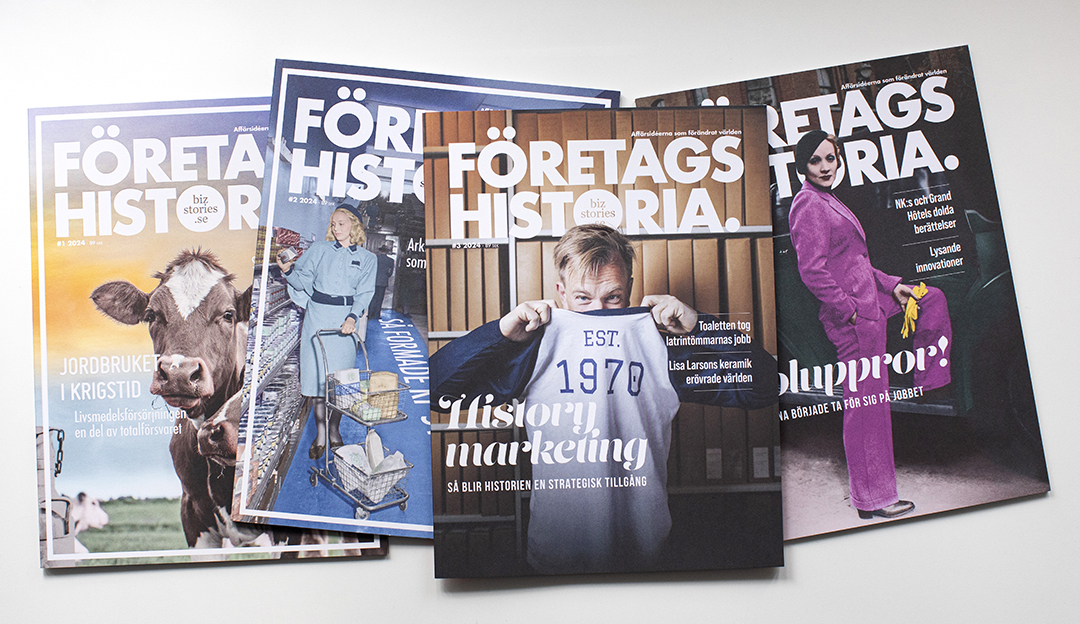 Gillar du svensk företags- och industrihistoria? Företagshistoria samlar de bästa berättelserna från näringslivet. 4 nummer för 260 kr hem i brevlådan (ord pris 319) . Kod: Företagshistoria25.