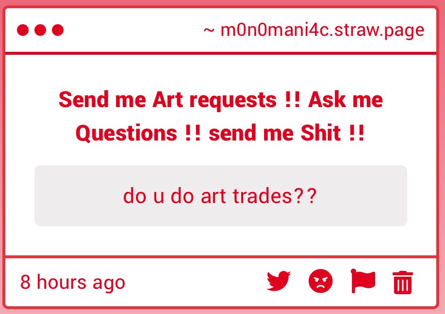 Yes just DM me I love art trades