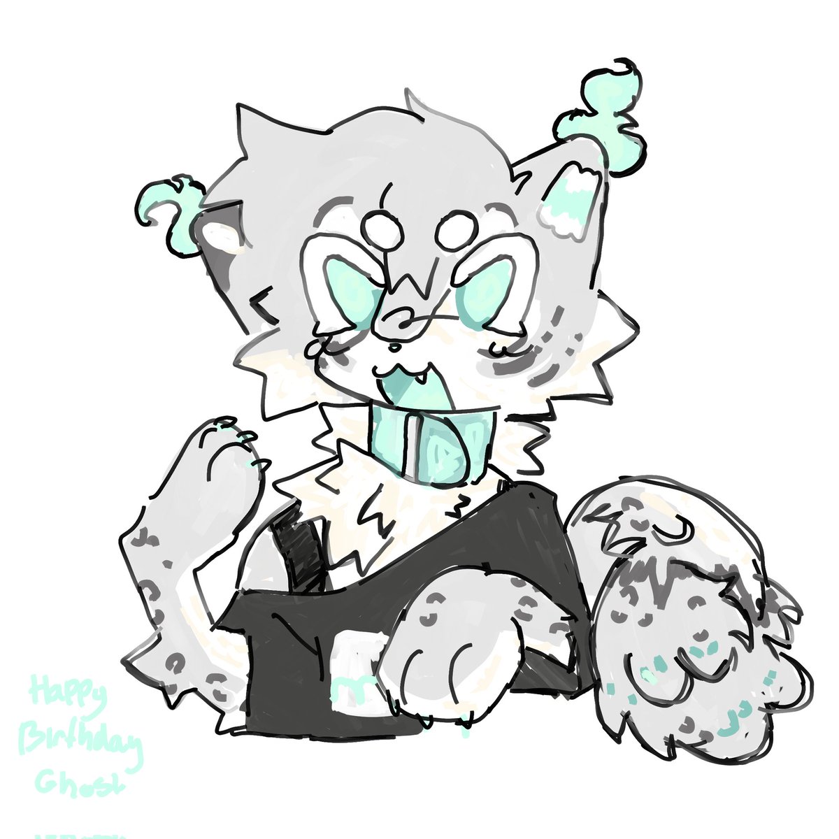 sunshotpup's tweet photo. Happy birthday Ghost!!! @Ghost_Fox115_ https://t.co/GAQ0gfjrUF