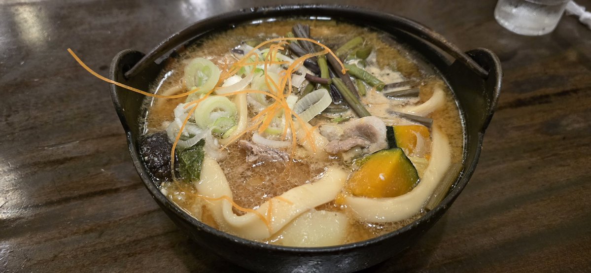 晩ご飯
小作さん　鴨肉ほうとう