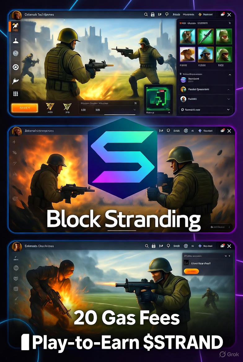 rmaRamos4's tweet photo. ⚔️ **Warzone activated in @blockstranding**—Solana’s real-time onchain MMORPG!
**Fight, raid, conquer** for $STRAND in epic PvP battles.
**Zero gas. All glory.**
Join the fray: **https://t.co/OYQDU23t8m** 🔥 #Web3War #Solana https://t.co/GzFAHP0bNk