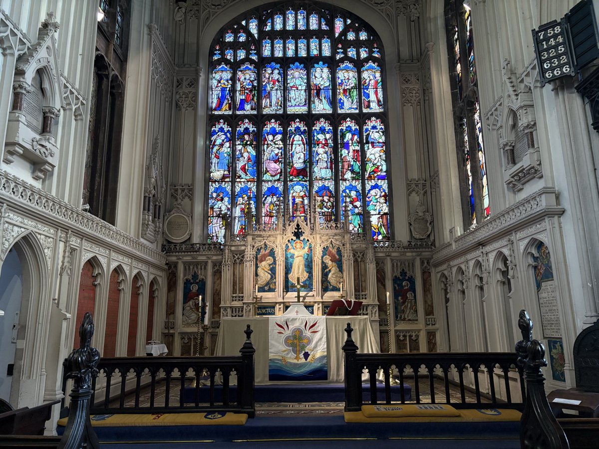 The altar at St Michael’s, Ashton under Lyne, is set for All Saints’ Day