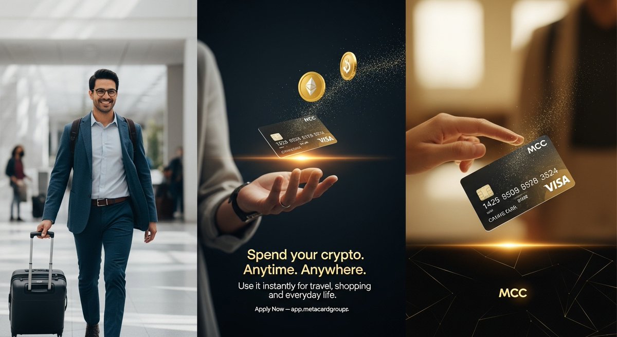 MetaCardGlobal's tweet image. With your MCC Card, you can spend your crypto anytime, anywhere — effortlessly.
💳 Power, convenience, and style in one card.
✨ Apply now: app.metacardgroup.com
#MetaMCC #MCCCard #SpendYourCryptoAnytimeAnywhere