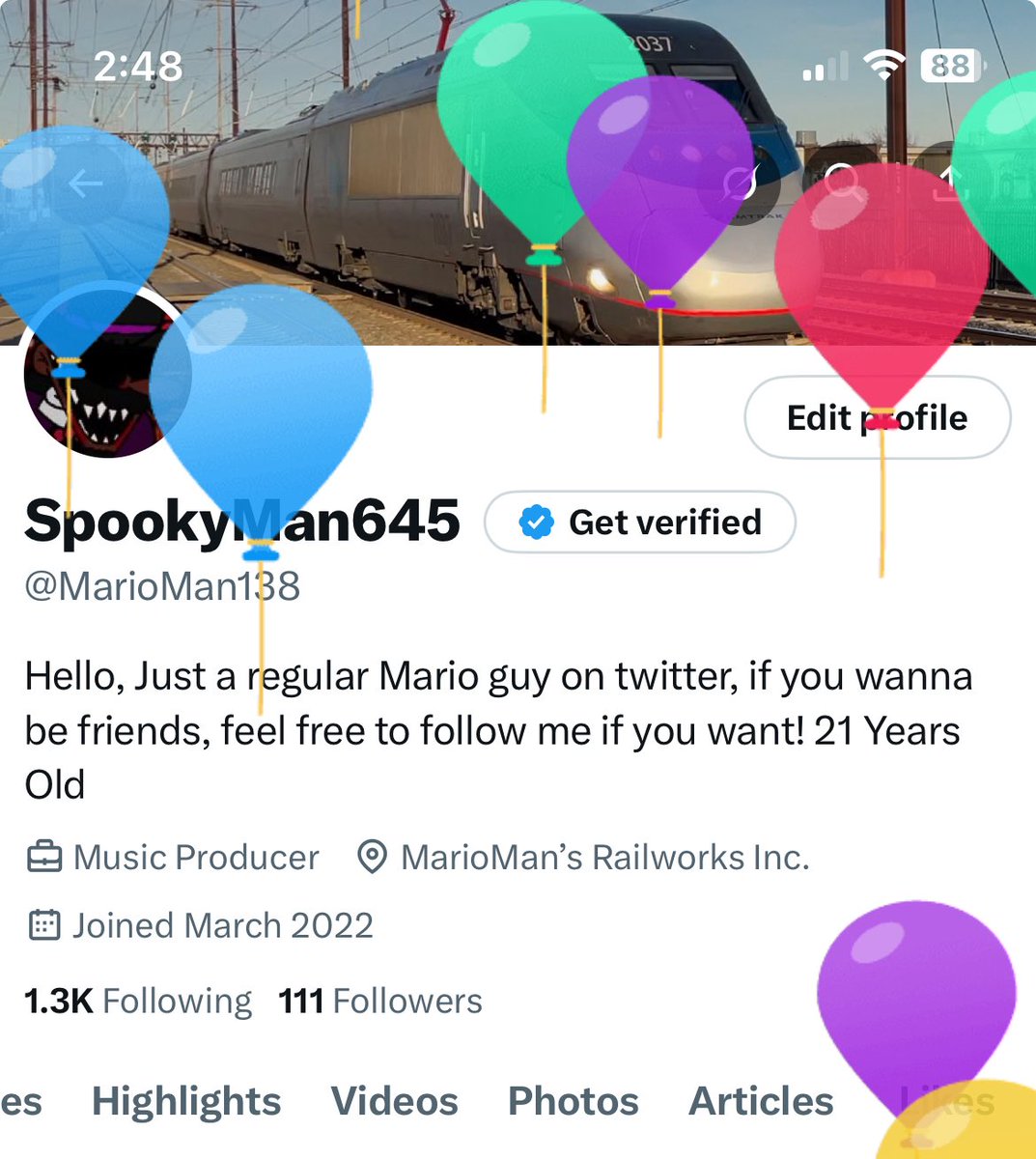 BIRTHDAY BALLOONS AHHHH- Yes, I’m 22 now👍
