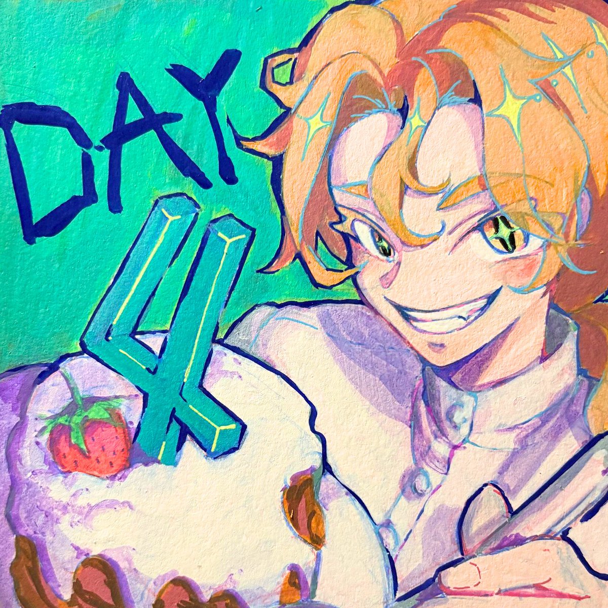 『Work Life Balance』、発売まであと5日！
体験版公開中です！

イラスト: <a href="/Yo_BAA666/">Yo_BAA🔜ALA2026</a> 
灰色の世界へ差す一筋の光、元気キャラ・陽がケーキをお届けに来ました！ 
気になった方は、ぜひチェックしてください！
store.steampowered.com/app/3736550/ 
#ゲーム制作 #インディーゲーム #WorkLifeBalanceGame