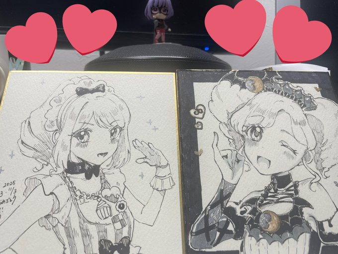 明日スペに置かれる予定の色紙(全年齢)
先着です。よろしくお願いします 