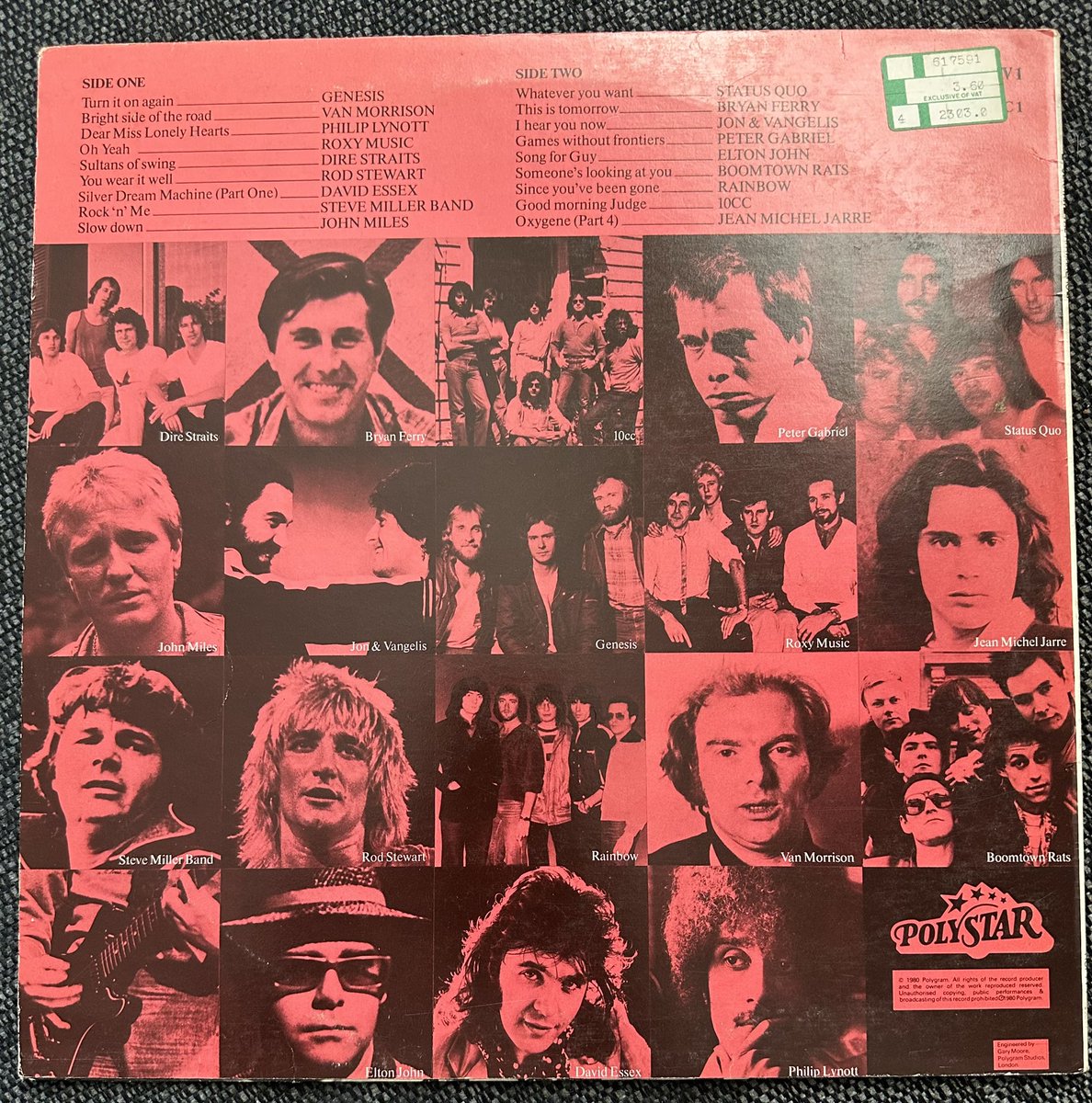 Sunday Morning Soft Rock.
The Hitmakers.
1980 Polystar Records.
18 tracks from the late 70s from Genesis, Roxy Music, Bryan Ferry, Peter Gabriel and more!
#SundayMorning #SundaySoundtrack #NowPlaying #CompilationAlbum