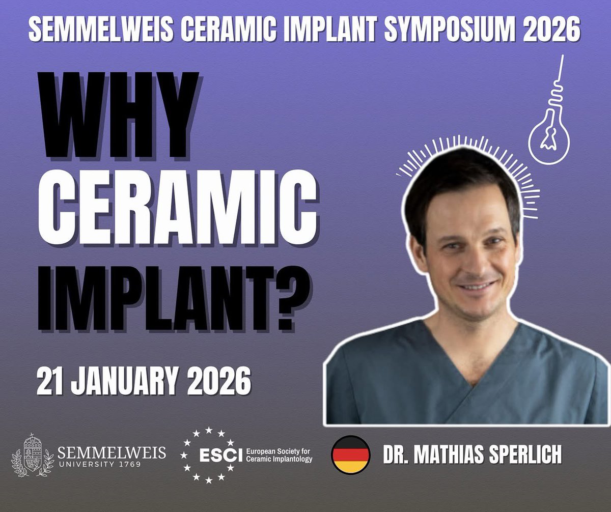 Join us if you want to learn about ceramic implants! Line up? Bests from around the world! Link in bio