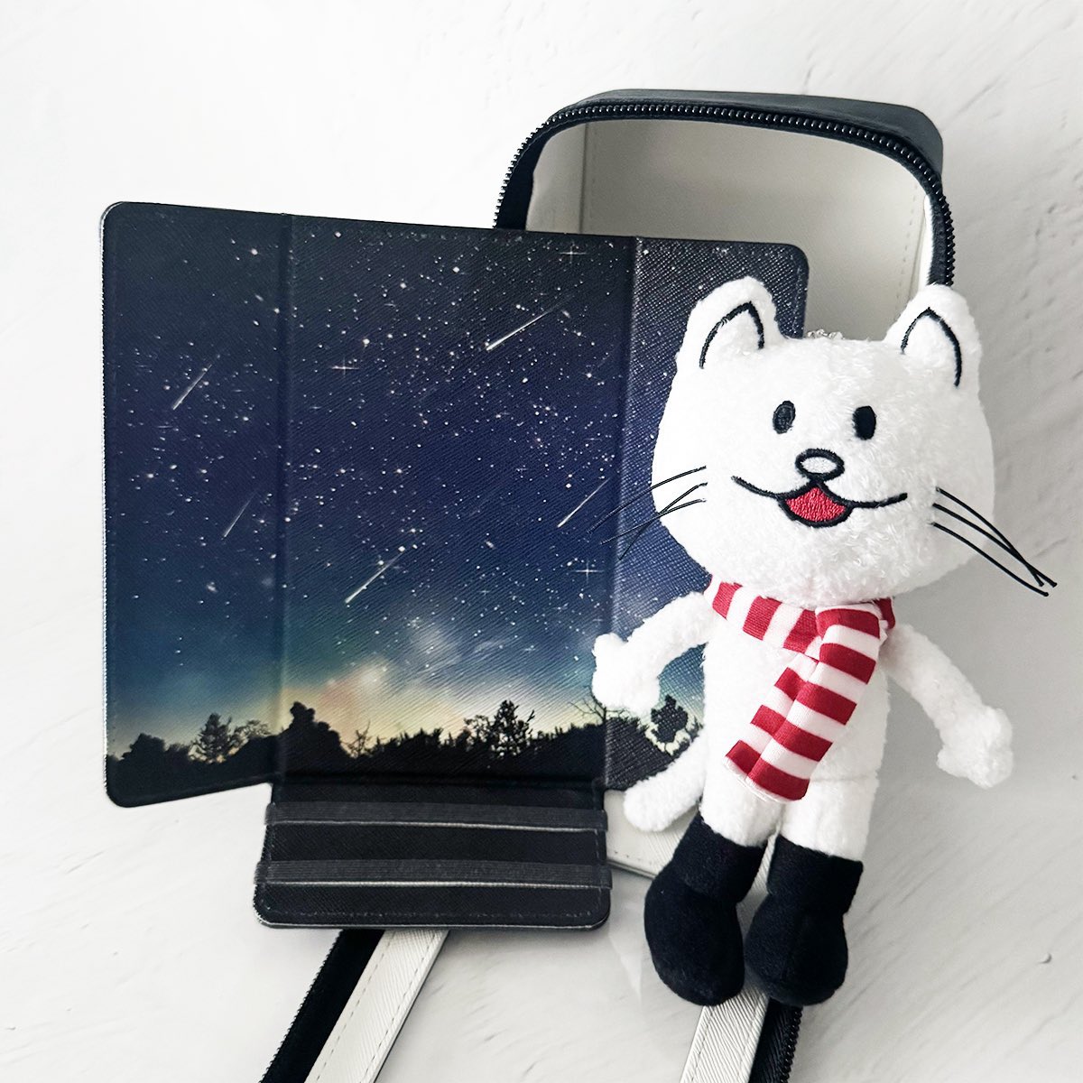 うちはニコルを入れてます🌠✨
中も流星柄になってます。

皆さんお気に入りのぬいぐるみを入れて推し方に使って下さいね✨

#デザフェス62
