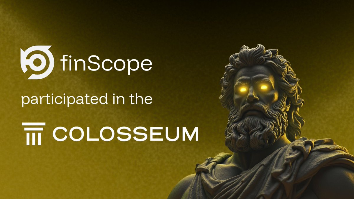 ◽️ We're joining the @Colosseum hackathon with finScope! 

◽️ finScope: A next generation Marketing Tool powered by on-chain data. We match users with the right projects for better result. #cypherpunkhackhaton