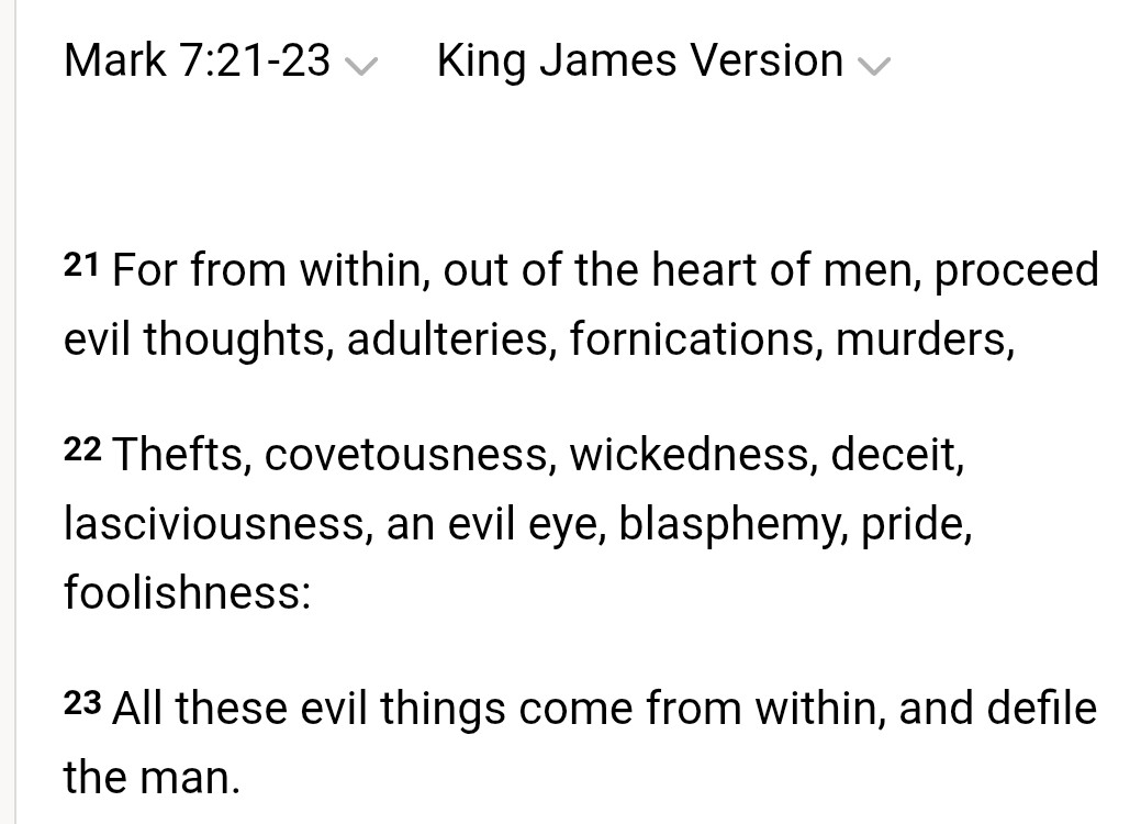 "The heart of man is infected, which is why Jesus came to save what was lost."