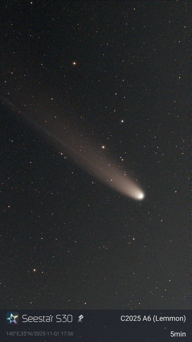 昨日のレモン彗星☄️
これでラストかな？
#レモン彗星