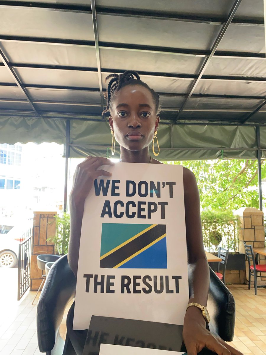 Hatukubali - We do not accept unfair election results as fellow East Africans.
When democracy is abused in Tanzania, the ripple effect reaches us all.

Say NO to unfair elections. ✊🏾

#StandWithTanzania 
#Tanzania