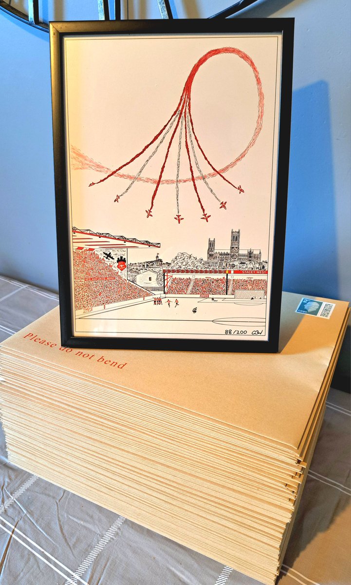Today I'll be getting all the orders for 'Formation' down to the PO ready for tomorrow's post. 📮

I'll also be sending the first £1,000 in profit to <a href="/LCityFoundation/">Lincoln City Foundation 🇺🇦</a>, as promised. 🫡

ebay.co.uk/itm/3972137372…

Still some prints available if you want a copy, they're selling fast!