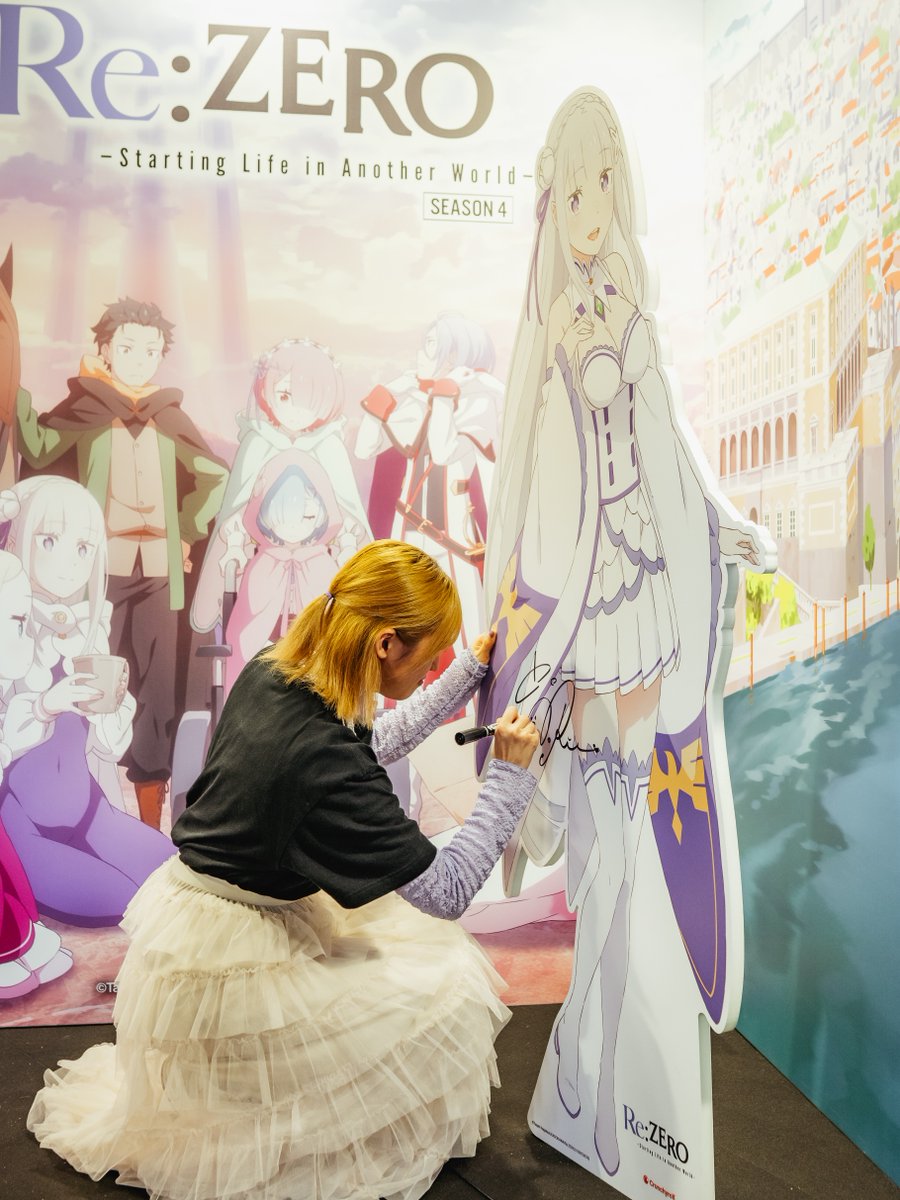 Benvenuta in Italia! 🇮🇹 Siamo stati felicissimi di ospitare Rie Takahashi, la voce di Emilia in Re:Zero – Starting Life in Another World –, al nostro stand Crunchyroll qui al <a href="/LuccaCandG/">Lucca Comics & Games</a> 💜 💜 💜