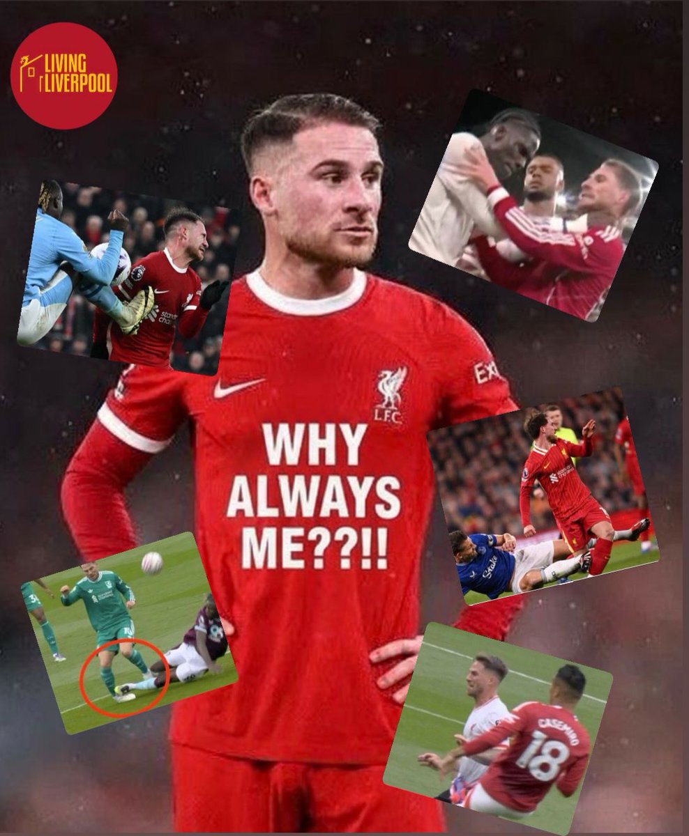 Livin_Liverpool's tweet image. Guess how many of them on Macca ended up as a Red card? 😅