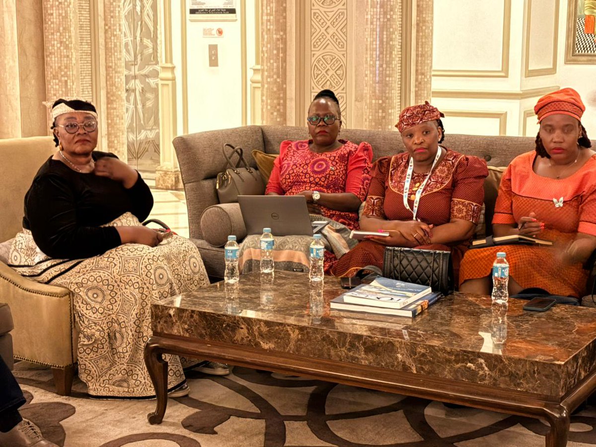 LesothoPR's tweet image. HM King Letsie III is attending the UN’s Second World Summit for Social Development in Doha, 4–6 Nov 2025. Lesotho’s delegation has begun pre-summit briefings ahead of His Majesty’s arrival. #SocialDevelopment #SDG2030 #Lesotho
#SecondWorldSummitForSocialDevelopment #WSSD2