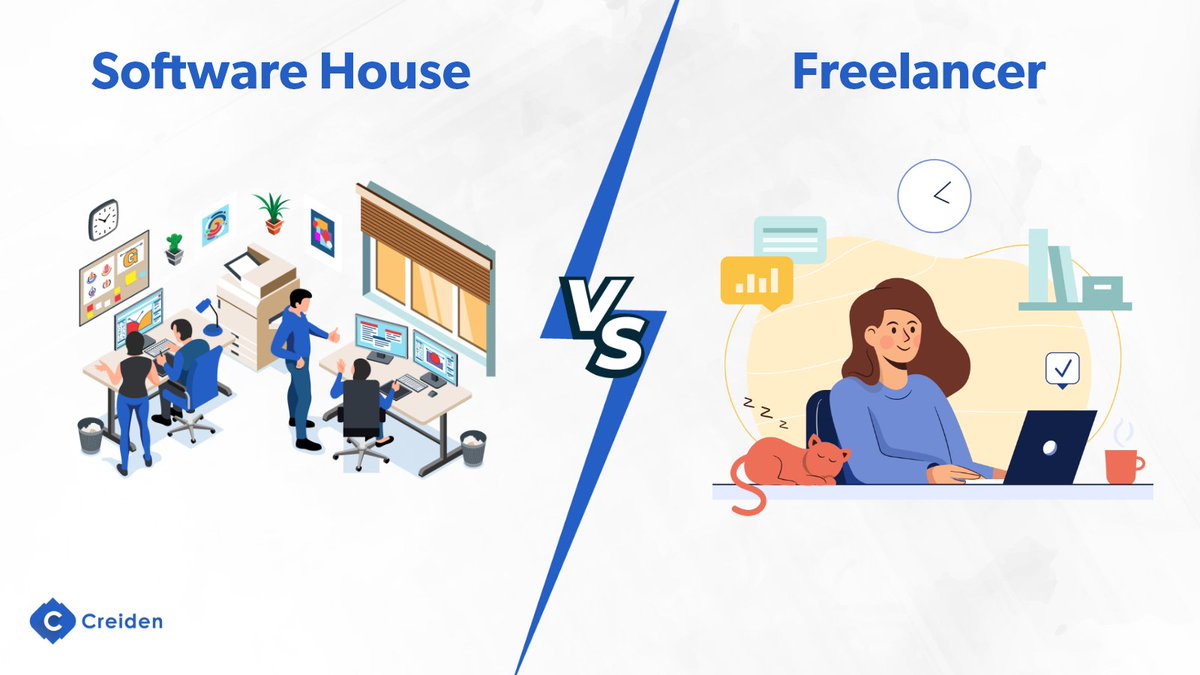 creiden's tweet image. 👨💻 Choose a freelancer for small, low-budget, quick projects.
🏢 Choose a software house for scalable, long-term, and high-quality solutions.
If you’re aiming to grow and need a reliable tech partner, we’re here to help.
👉 Contact us today!
#WebDevelopment #MobileApp #Creiden