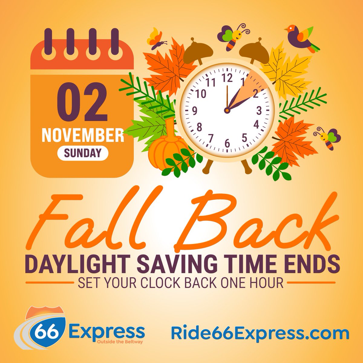 Reminder: With daylight savings ending many of us will be commuting during darker hours in the coming weeks. Let’s keep our roads safe and remember to:
• Turn on your headlights
• Watch for pedestrians and cyclists
• Slow down in residential areas
Stay alert, drive carefully,