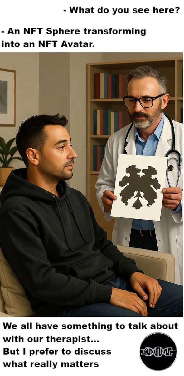 Dmitriy777D777's tweet image. We all have something to talk about with our therapist…
But I prefer to discuss what really matters 😎

NFT Spheres → NFT Avatars 👽
That’s the only transformation I care about.

#Posthuman #NFT #Cosmos @POSTHUMAN_DVS