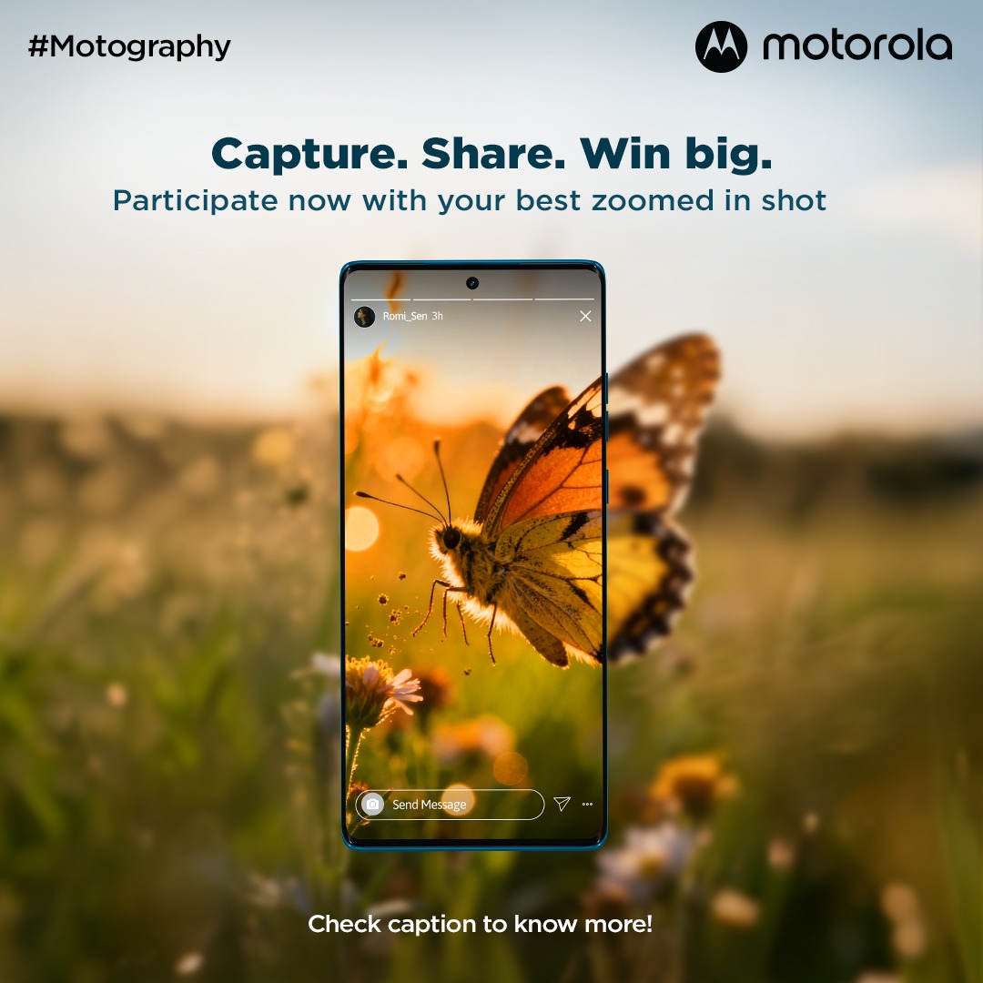 motorolaindia's tweet image. Join the #Motography contest – themed #SeeTheUnseen 📸
Show us the world up close — tiny wonders, hidden textures, and beauty in detail.
📸 Post your best close-up shot with the Motorola watermark
👀 Tag @motorolain
✍️ Use #Motography & #SeeTheUnseen
Capture. Share. Win.