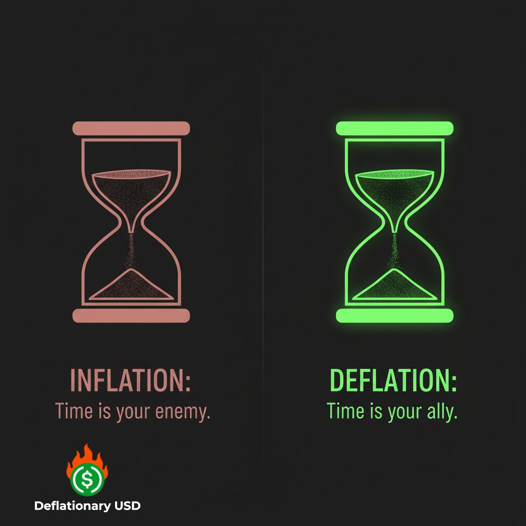 <a href="/TheCryptoKazi/">Kazi</a> Thats why $DUSD was created in the first place. 
Its meant to be a token you hold! 

57 days of constant deflation. 
Over 10.000 buyback and burn transactions and over 400 SOL dont lie! 

deflationaryusd.fun

BULLISH on deflation!