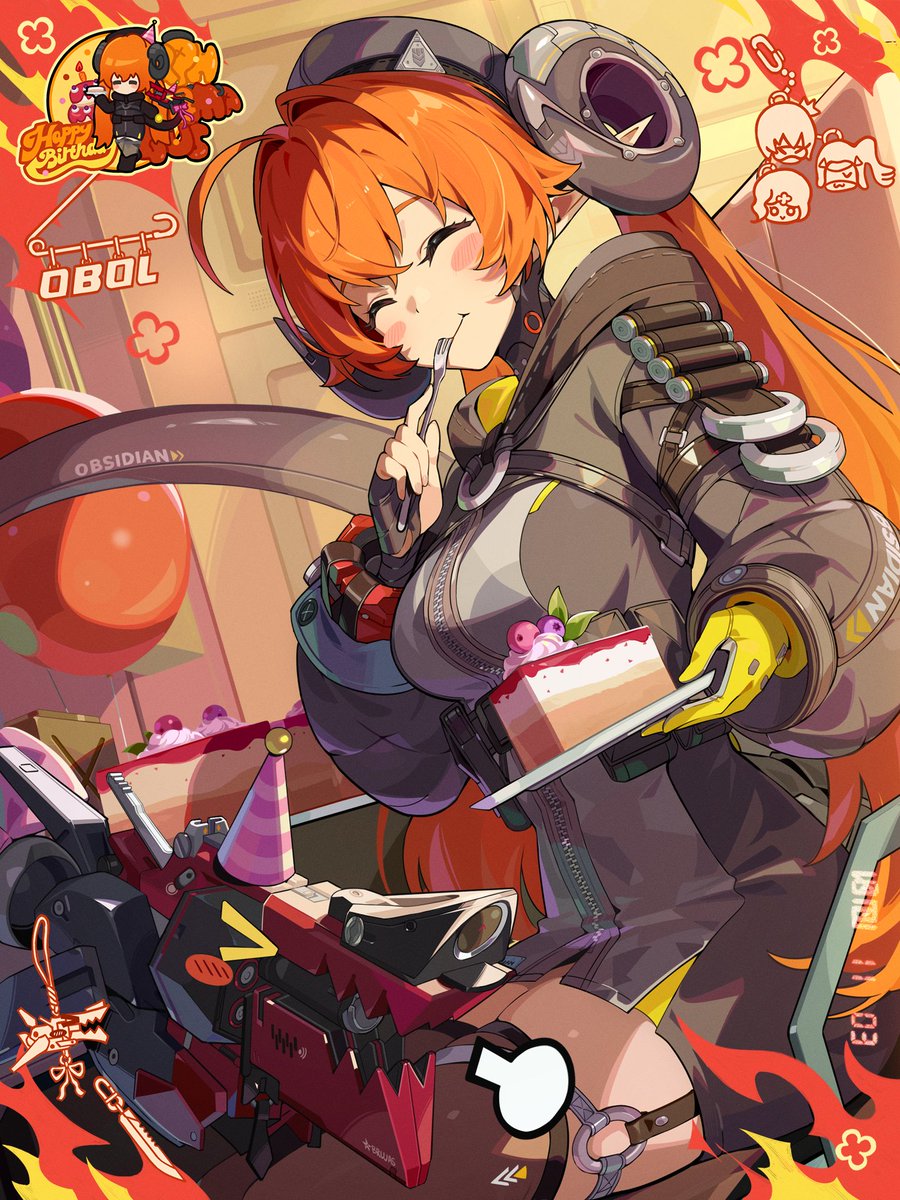 Alles Gute zum Geburtstag, Orphie &amp; Magus | Lichterloh brennende Kerzen

„Soldatin Orphie, heute ist dein Geburtstag.“
„Iss so viel Kuchen und Snacks, wie du willst. Aber dieser Befehl gilt nur für heute, also hopp, hopp!“
„Danke, Magus! Alles Gute zum Geburtstag~“

#zzzero