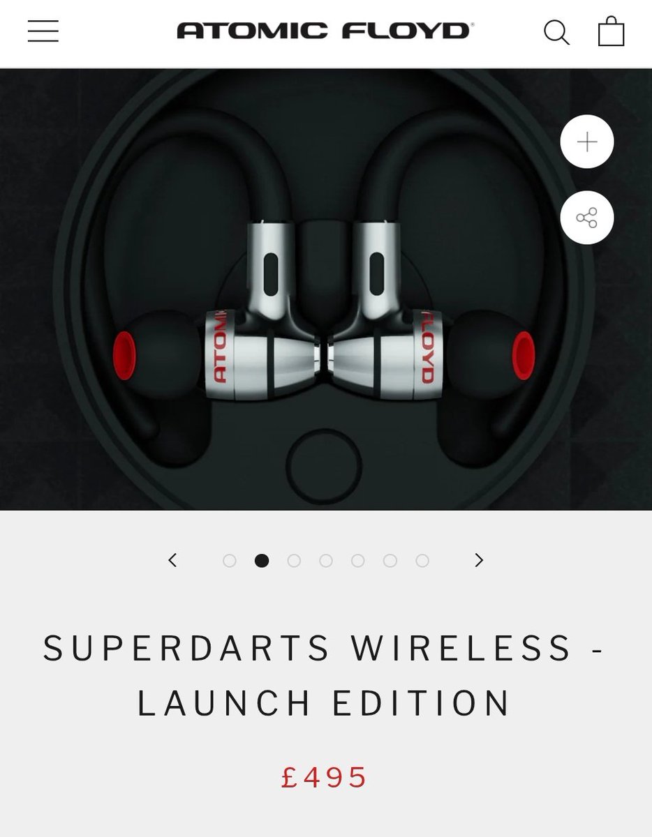 イヤホン Atomic Floyd SuperDarts Titanium