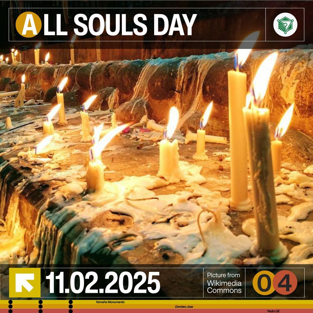 UPCURSOR's tweet photo. 🕯️ Today is All Souls' Day, a day in which we pause to remember and pray for the departed.

May this day help us gain hope in our hearts as we look forward to a joyful reunion. 💛

#AllSoulsDay

Pub by: Jesua Alfaro
Content by: Kyros Lim https://t.co/VBDKC6NsKv