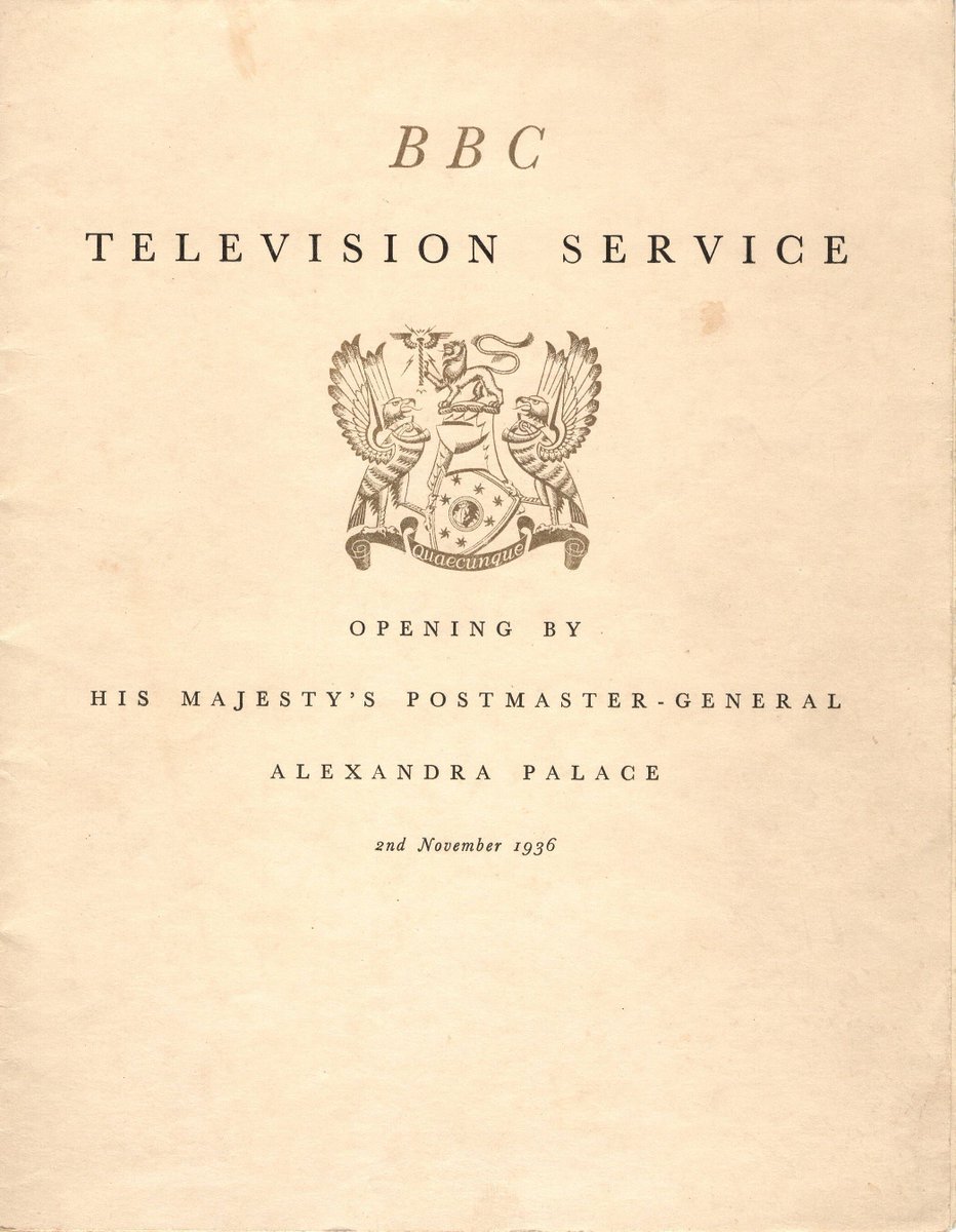 APTSArchive's tweet photo. #OTD - 2 Nov 1936
The BBC high definition television service from #AlexandraPalace officially began at 3pm.
Baird (240-line) & Marconi-EMI (405-line) systems were employed (until Feb 1937), when it became a completely electronic system.
The service closed down on 1st September 1939.