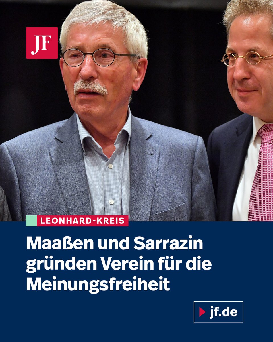 Hans-Georg Maaßen und Thilo Sarrazin haben in Zürich den „Leonhard-Kreis“ mitbegründet. Gemeinsam wollen der Bestsellerautor und der ehemalige Verfassungsschutzpräsident die Meinungsfreiheit verteidigen – gegen Ausgrenzung, Diffamierung und politische Fesseln. Mehr dazu: