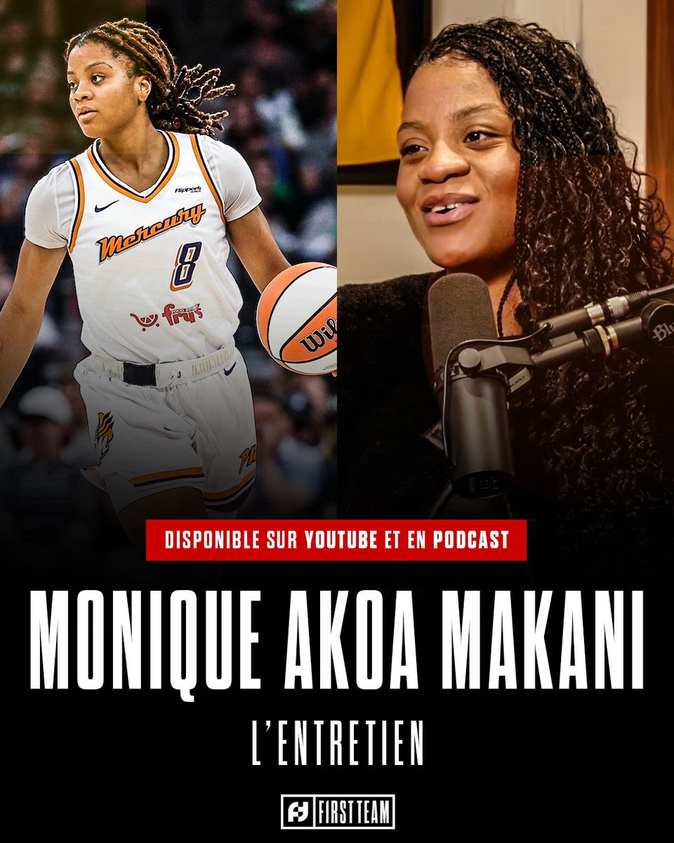 FirstTeam101's tweet image. 𝗠𝗢𝗡𝗜𝗤𝗨𝗘 𝗔𝗞𝗢𝗔 𝗠𝗔𝗞𝗔𝗡𝗜, 𝗟&apos;𝗘𝗡𝗧𝗥𝗘𝗧𝗜𝗘𝗡 🎙

Pour ce nouvel entretien, on a eu le plaisir d&apos;accueillir une finaliste WNBA 2025 : Monique Akoa Makani, meneuse de jeu du Phoenix Mercury ! Un entretien passionnant où la jeune camerounaise nous parle de son…
