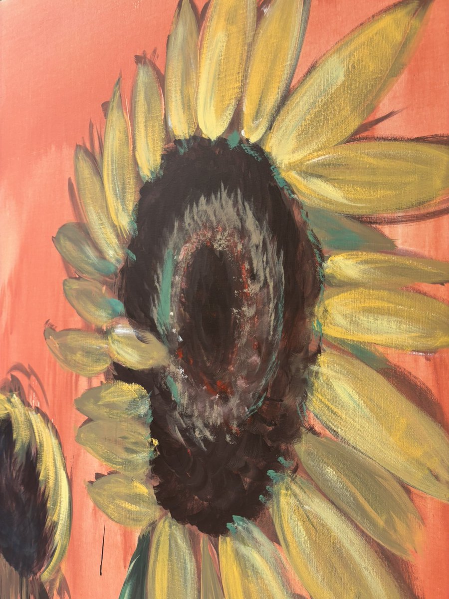 ひまわりの模写 Amazon.co.jp: ZXHYWYM ひまわり キャンバス ウォール