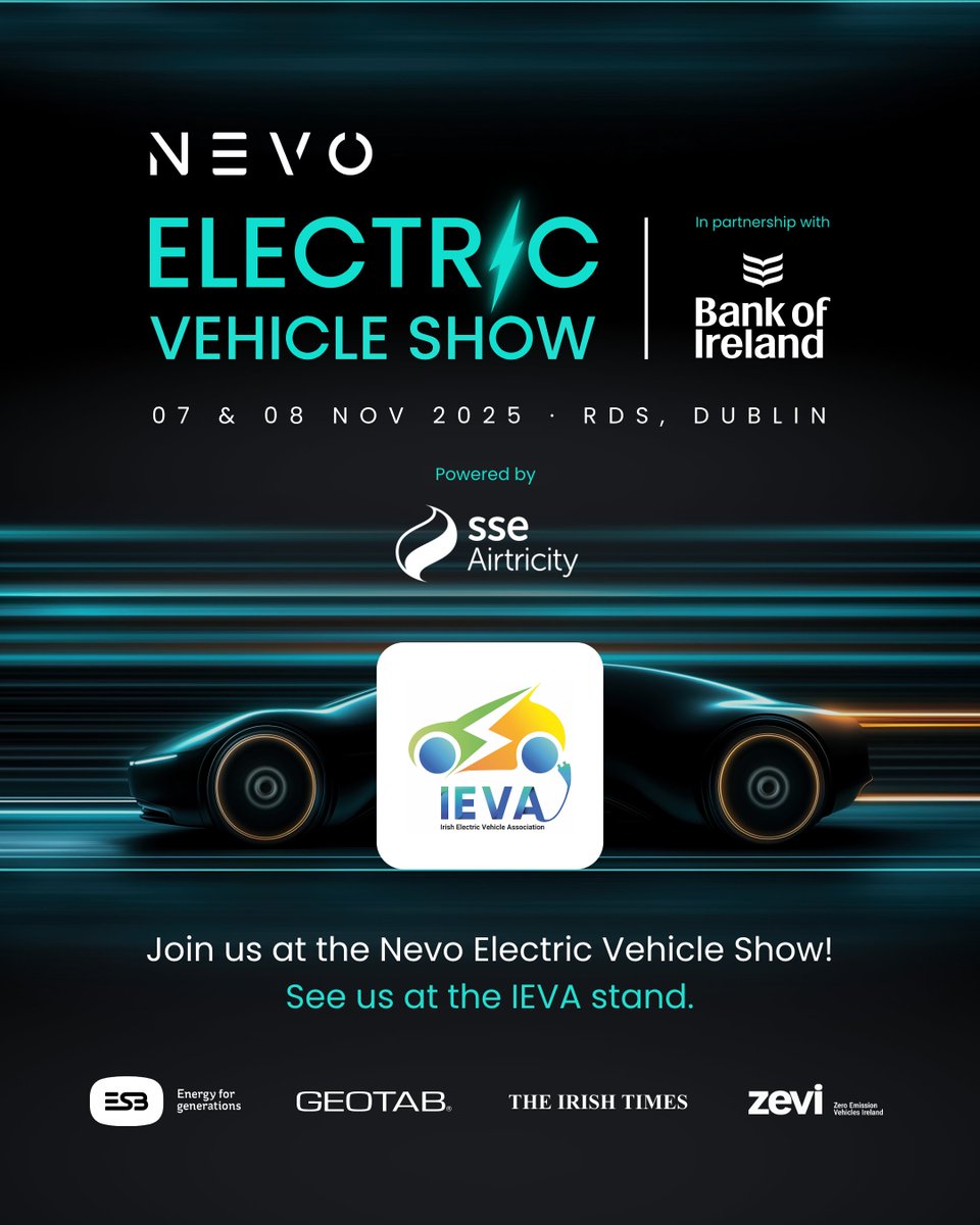 IEVAsso's tweet image. Five more sleeps and we&apos;ll be back at the @nevoireland EV Show!