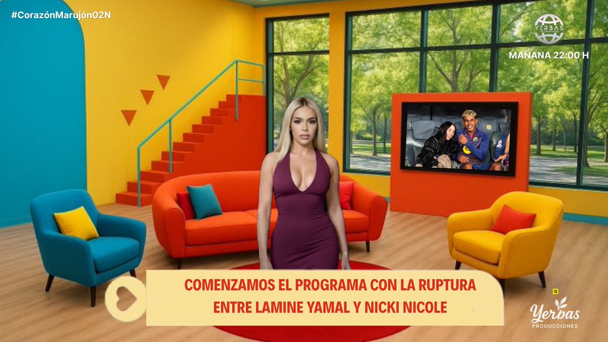 ❤️ Arrancamos #CorazónMarujón02N con una última hora.

¡LAMINE YAMAL Y NICKI NICOLE HAN ROTO!💔