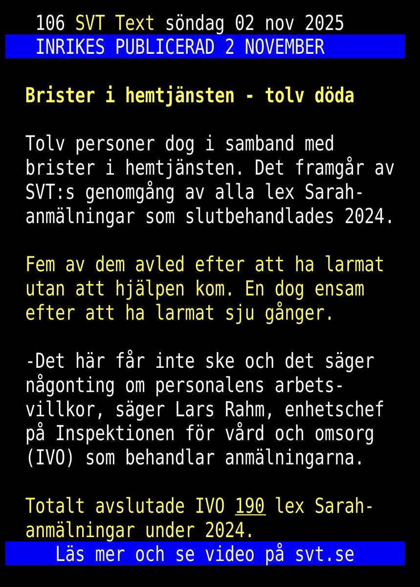 oskartaxen's tweet image. Svensk äldreomsorg behöver mer resurser