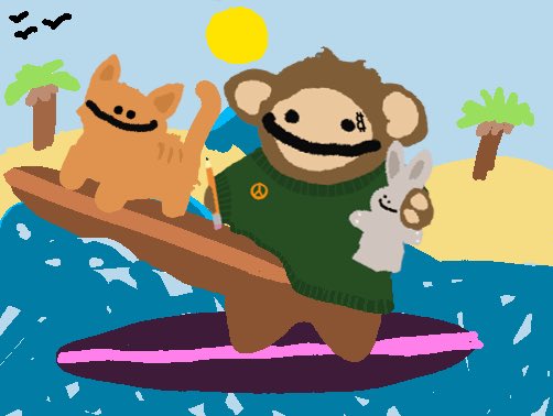 sun, surf &amp; puppets

when some things are right for you, they just give you energy.

$GIZMO