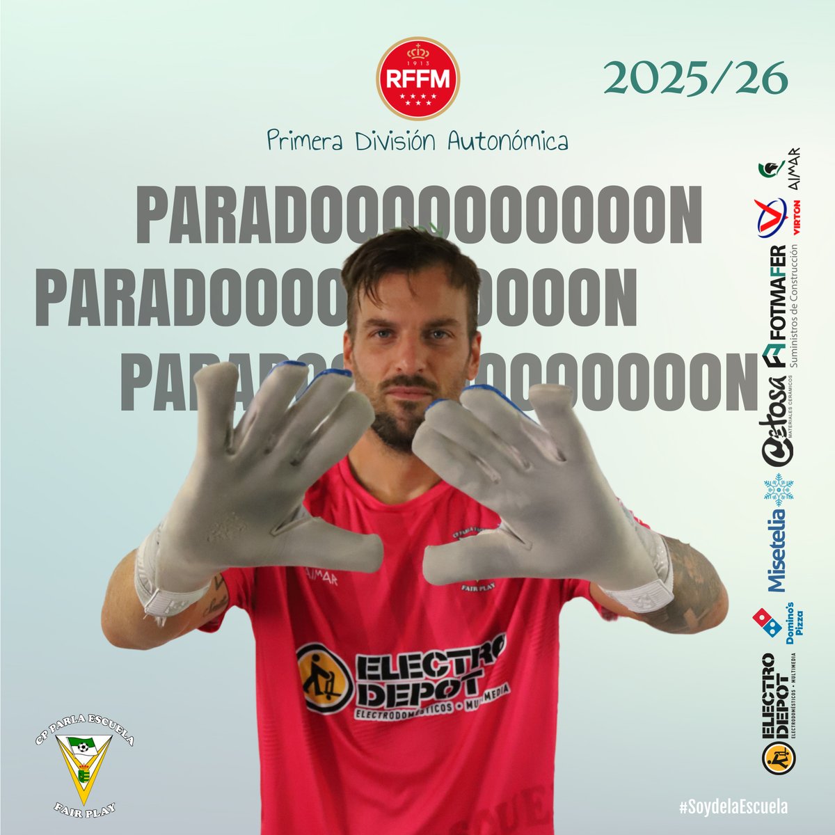 🏆 1ª Div Autonómica | J8.     ⏱40 '

🟢 CP Parla Escuela- 2
🔵 CD El Álamo - 1

🔥 ¡PARADÓN DE YELCO! El delantero del Álamo gana la espalda, se planta en el área y remata a bocajarro, pero el portero responde con una intervención espectacular

#SoydelaEscuela