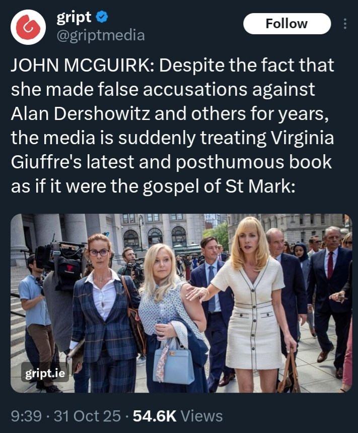 Iskesullas's tweet image. Here we have McLurk, a man who spends all his time whipping up hate against asylum seekers &amp;amp; painting them all as a threat to women &amp;amp; children, attack the late Viginia Giuffre for speaking out against human trafficker &amp;amp; paedophile Jeffrey Epstein and his rich friends. 1/2