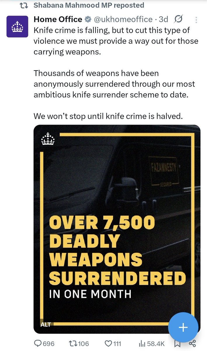 PeteJacksonGMP's tweet image. Posts that haven't aged well! 
@ShabanaMahmood &amp;amp; @ukhomeoffice only three days ago!
😳😱😳😱😳😱😳😱😳😱😳😱😳😱
#GetLabourOut #Huntingdon #Stabbing #Knives #TrainAttack @Keir_Starmer #machete
