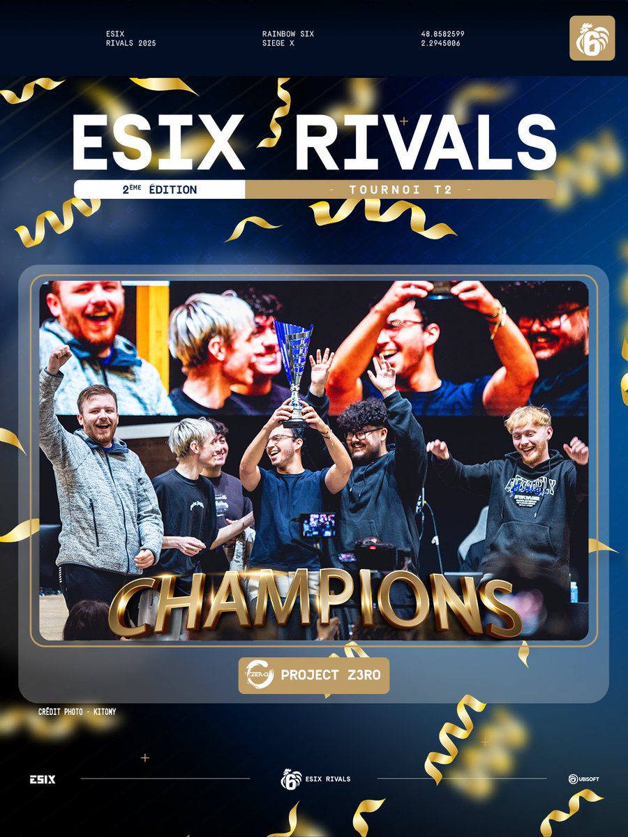 🇫🇷 NOS CHAMPIONS DE CETTE DEUXIÈME ÉDITION #ESIXRivals SONT DE L’ÉCURIE <a href="/ProjectZeroR6/">ProjectZero R6</a> ! 🔥

🇬🇧 OUR ESIX RIVALS CHAMPIONS ARE FROM PROJECT Z3RO ! 🔥