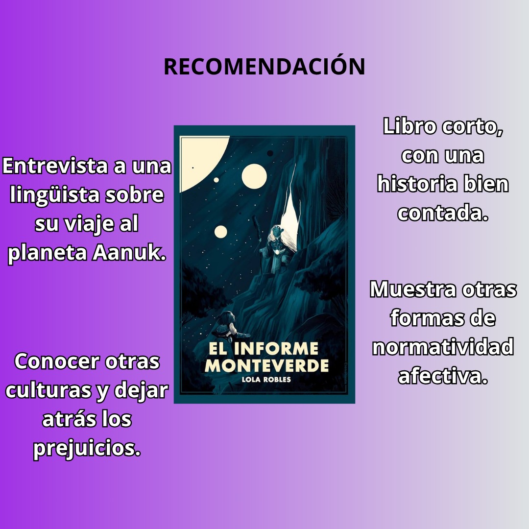 RECOMENDAMOS Y RECOMENDADNOS

Cada mes vamos a recomendar una lectura que nos haya gustado, y queremos que nos recomienden otra lectura. 

El primer libro es "El Informe Monteverde", de Lola Robles ( <a href="/cronoCiFi/">Crononauta</a> )